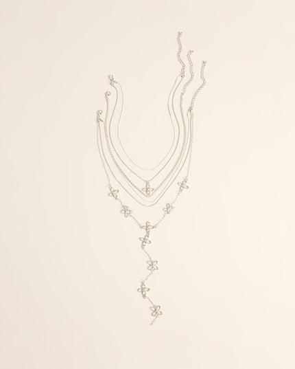 Petal Theory Floral Charm Necklace Set