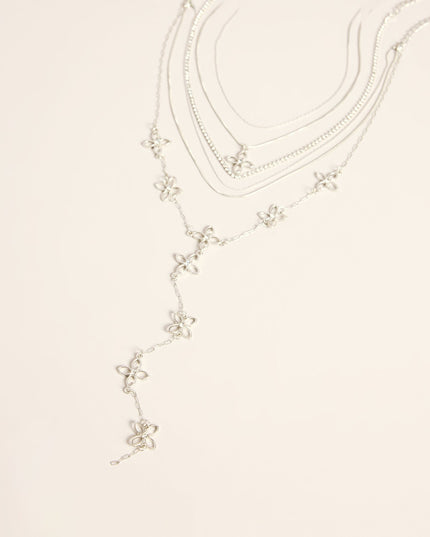 Petal Theory Floral Charm Necklace Set
