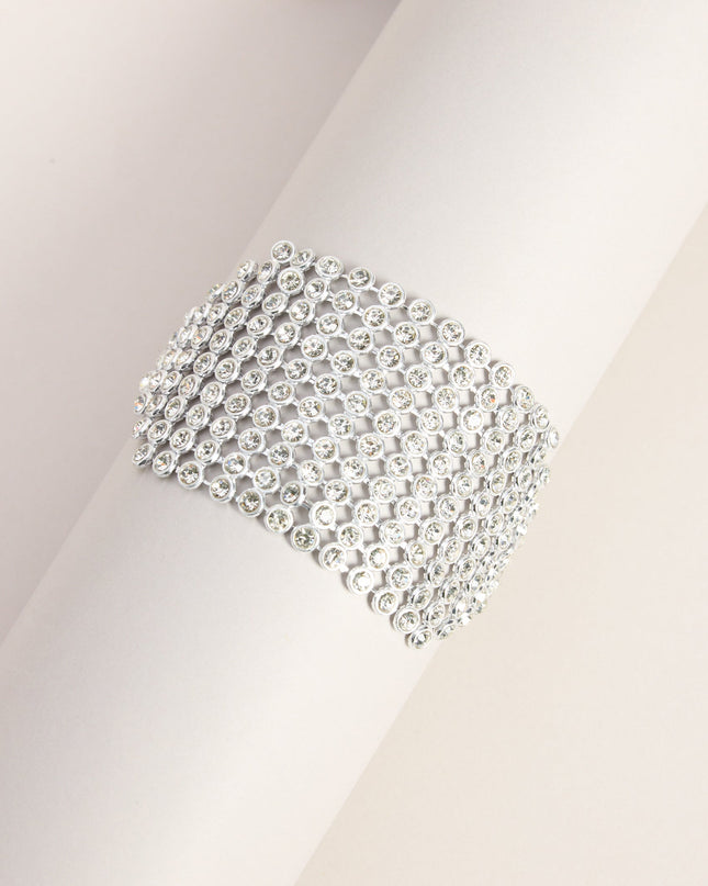 Dress Code Rhinestone Mesh Bracelet