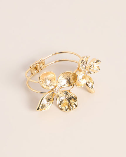 Vacation Souvenir Flower Cuff Bracelet