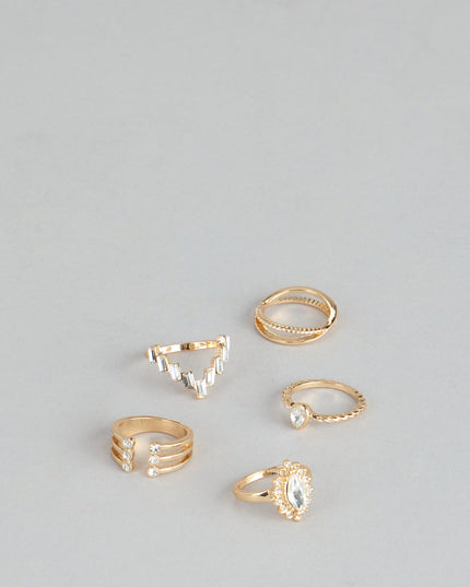 Mix And Match Five-Piece Ring Set