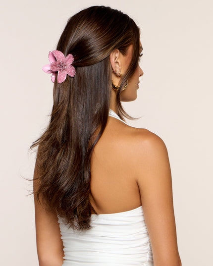 Paradise Pending Flower Hair Claw Clip