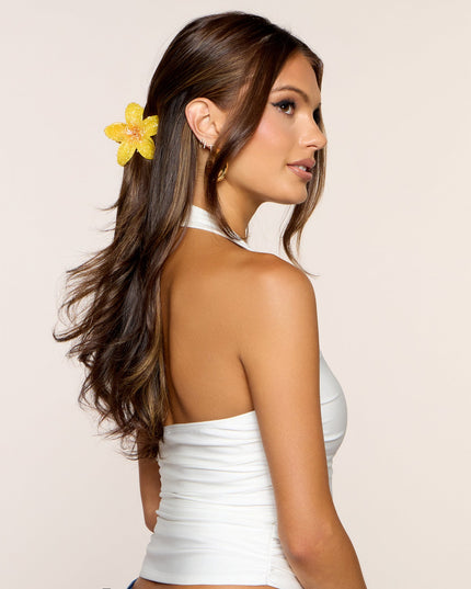 Paradise Pending Flower Hair Claw Clip