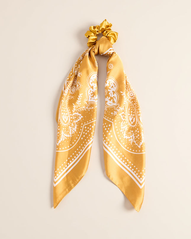 Tie It Up Paisley Scarf Scrunchie Hair Tie