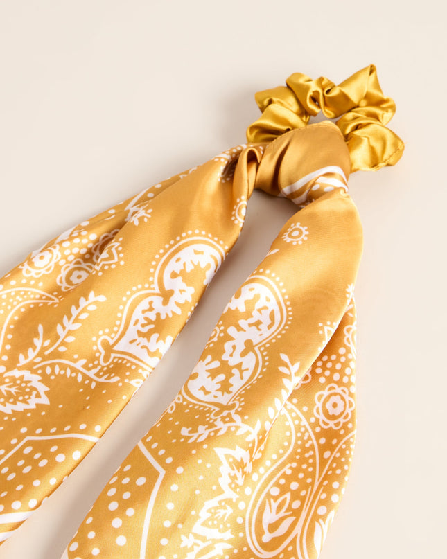 Tie It Up Paisley Scarf Scrunchie Hair Tie