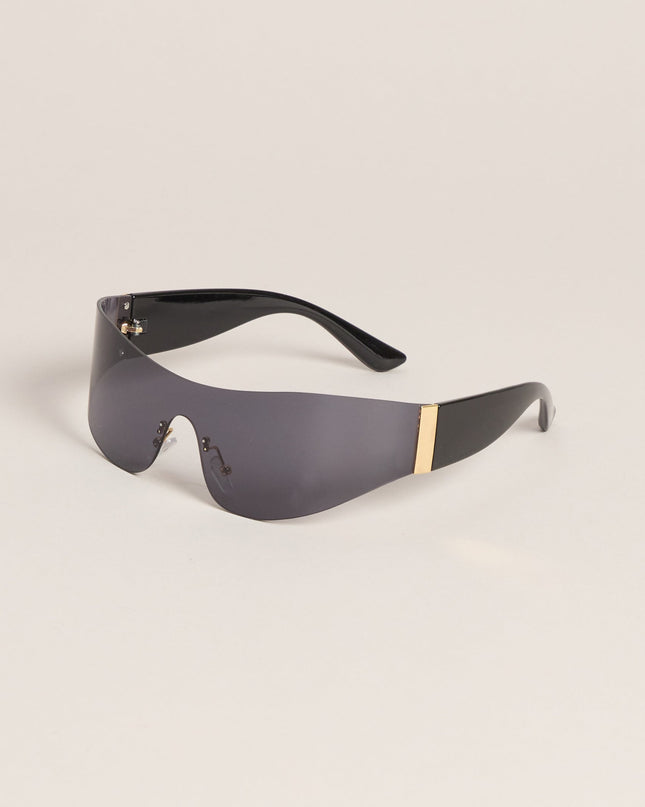 Sleek Edge Shield Sunglasses