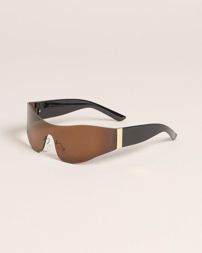 Sleek Edge Shield Sunglasses
