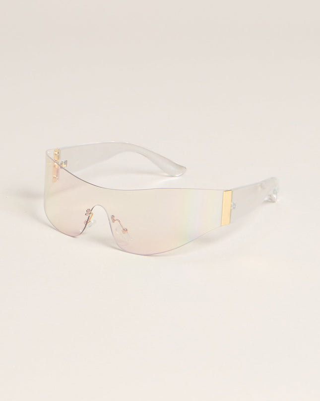 Sleek Edge Shield Sunglasses