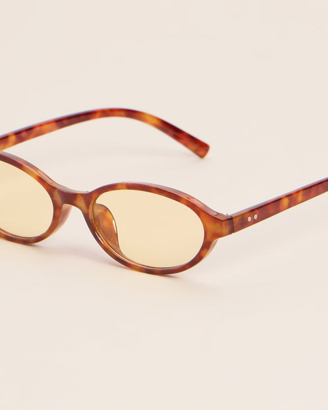 Study Break Retro Oval Sunglasses