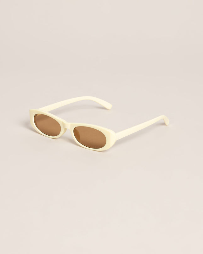 Sleek Retro Vibe Oval Sunglasses