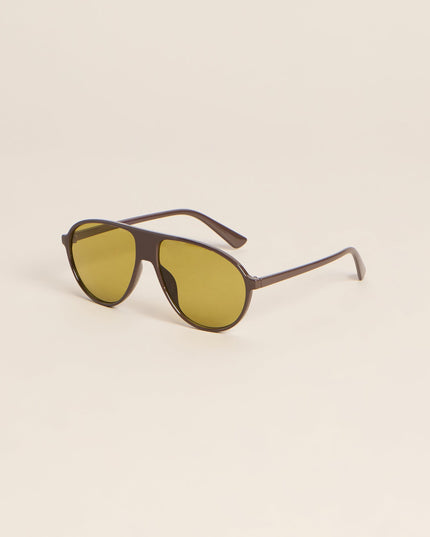 Plans In Motion Oversized Aviator Sunglasses