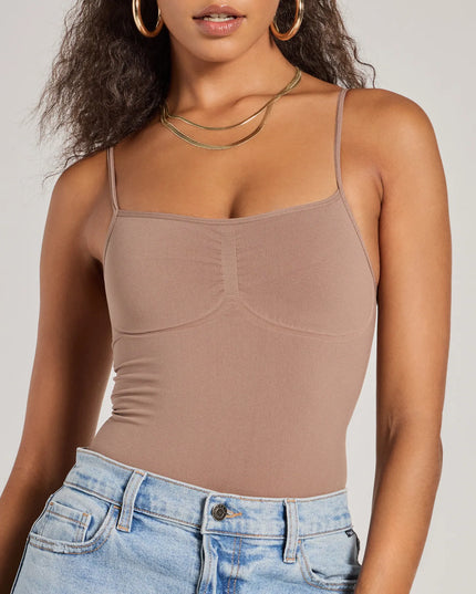 Clean Lines Sleeveless Seamless Knit Bodysuit