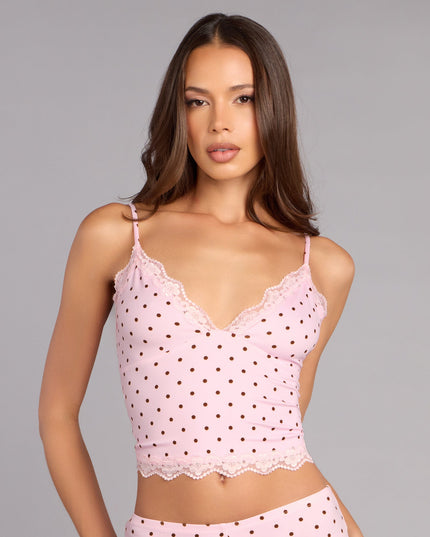 Sweet Dreams Polka Dot Pajama Top