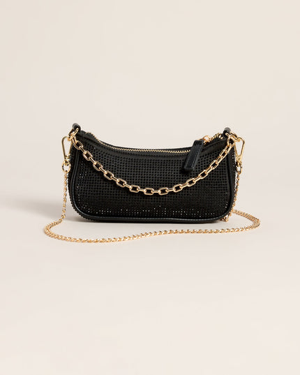 Midnight Plans Rhinestone Micro Bag