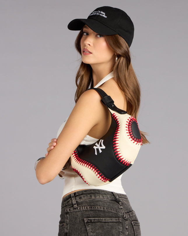 Street Style NY Yankees Baseball Shoulder Bag