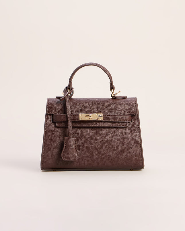 Little Luxe Twist Lock Mini Satchel Bag