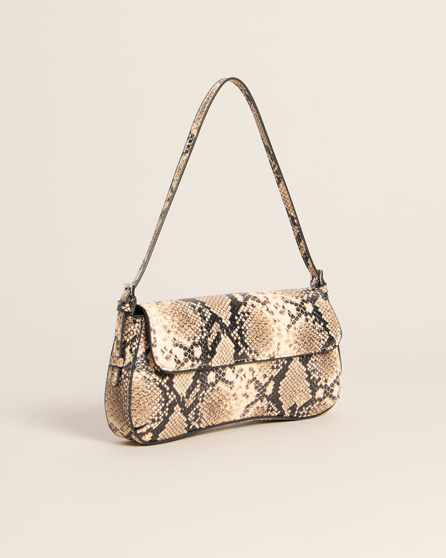 Outfit Maker Snake Print Shoulder Bag