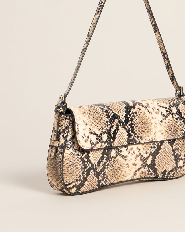 Outfit Maker Snake Print Shoulder Bag