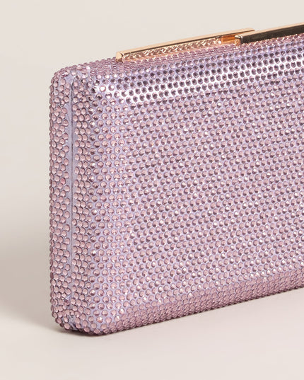 Glamorous Rhinestone Box Clutch