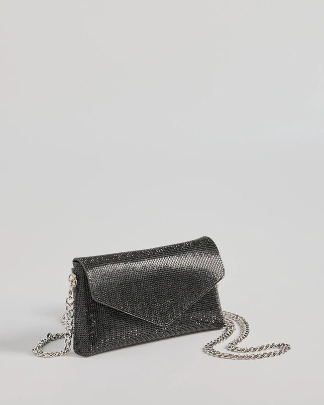Sparkle Effect Rhinestone Crossbody Purse