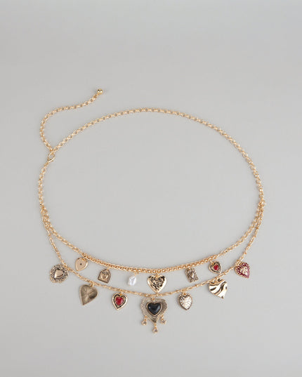 Heart Collector Layered Charm Belt