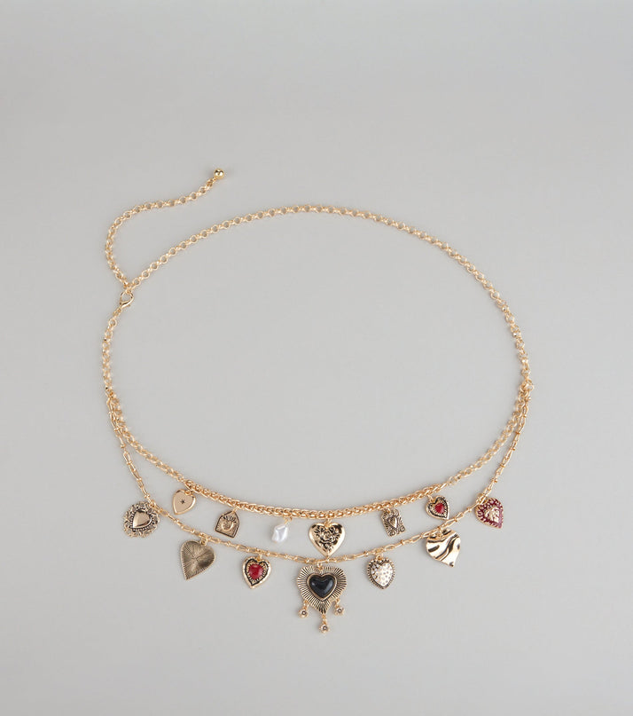 Heart Collector Layered Charm Belt