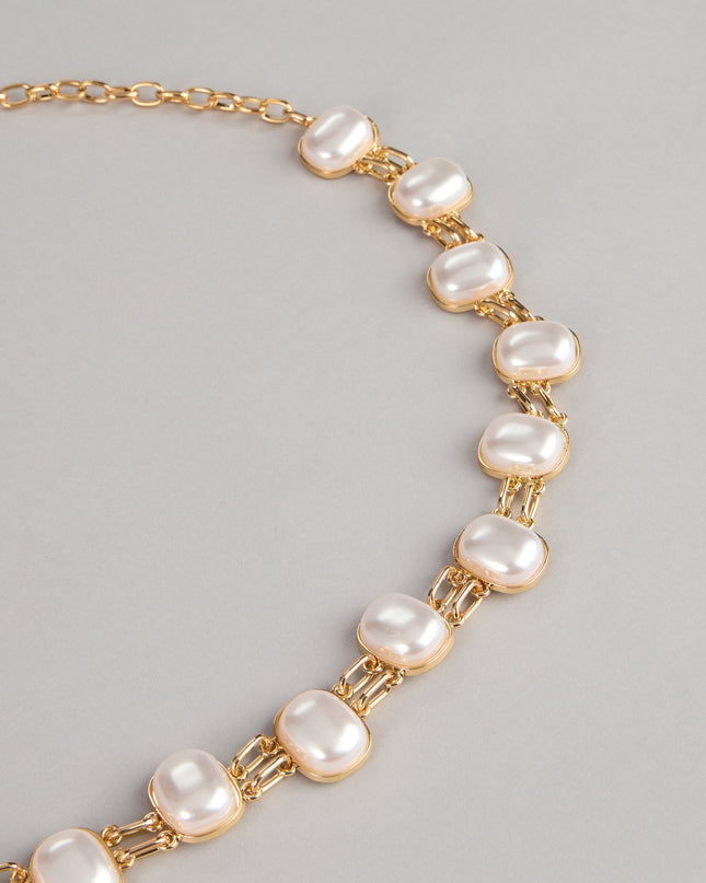 Polished Details Pearl Chain Belt