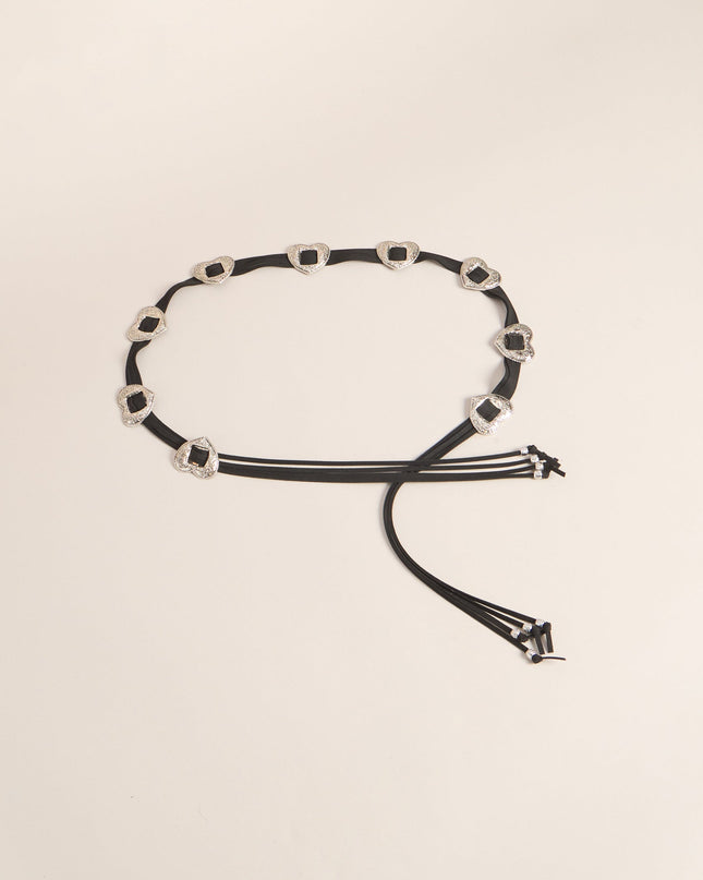 Wild Affair Heart Concho String Belt