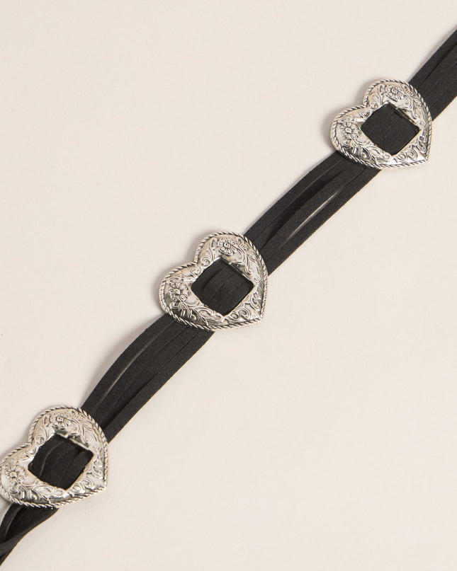 Wild Affair Heart Concho String Belt