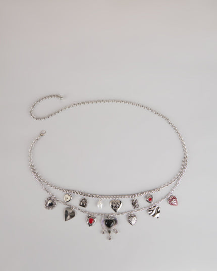 Heart Collector Layered Charm Belt