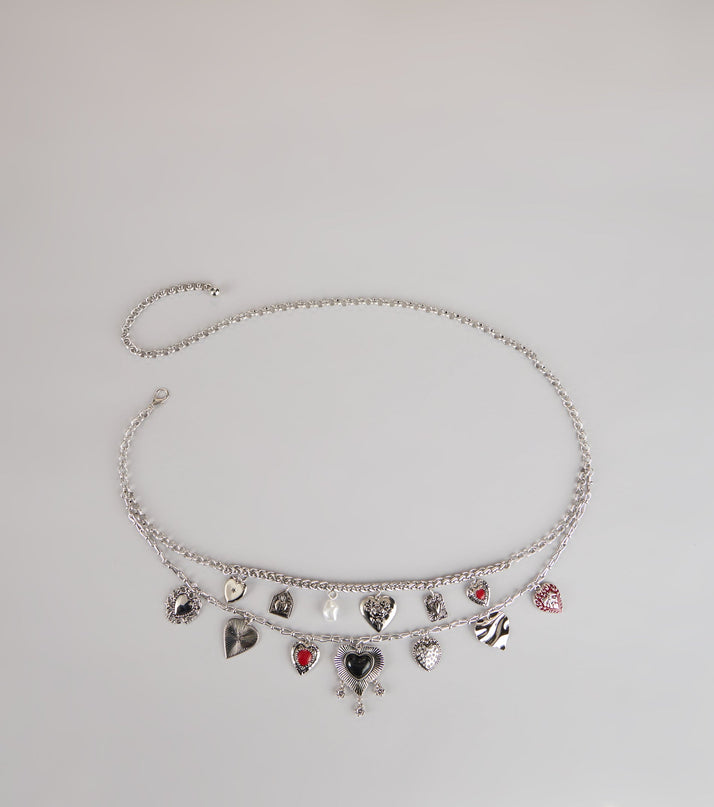 Heart Collector Layered Charm Belt