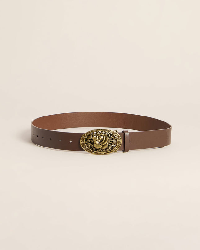 Rose Rodeo Vintage Floral Buckle Belt