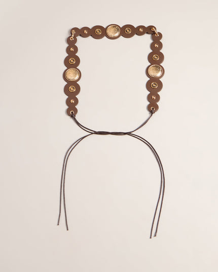 Western Remix Concho Medallion Tie Belt