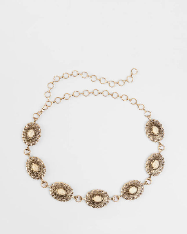 Southern Wind Statement Concho Chain Belt