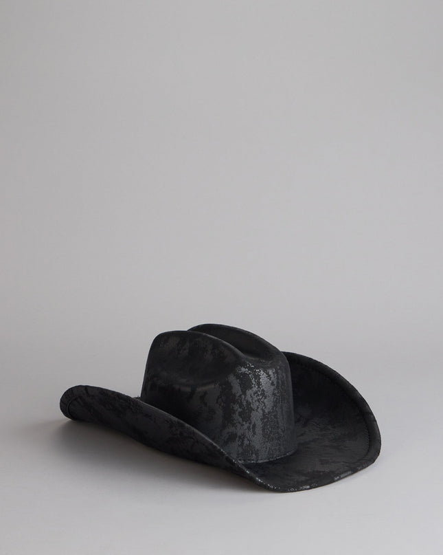 Midnight Outlaw Distressed Cowboy Hat