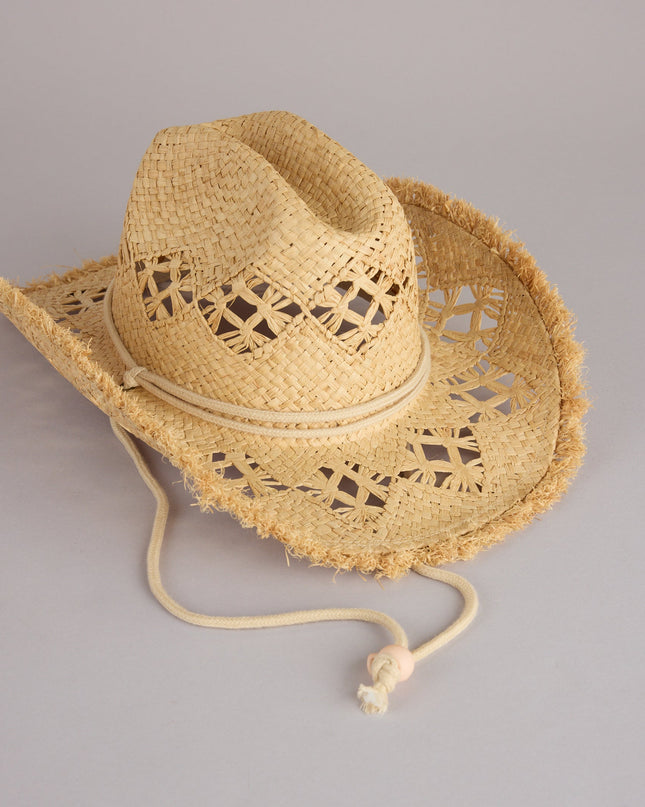 Sunlit Fringe Straw Cowboy Hat