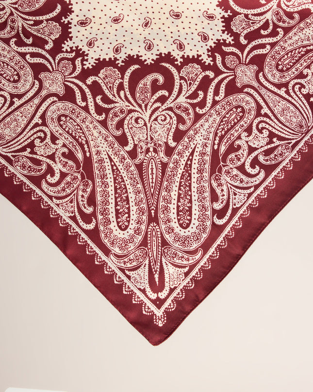 Style Switch Paisley Satin Scarf