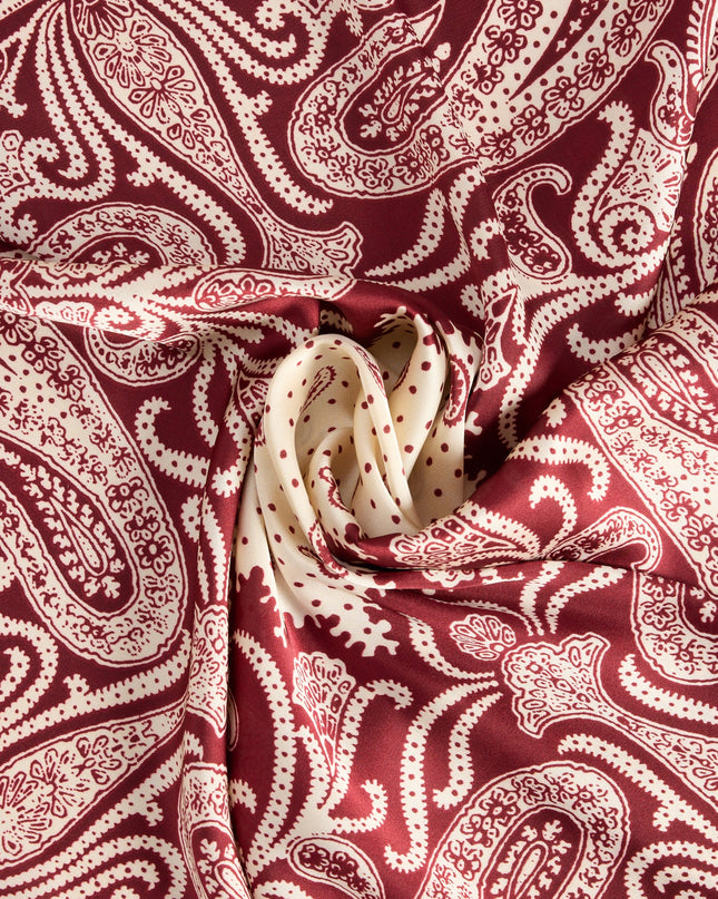 Style Switch Paisley Satin Scarf