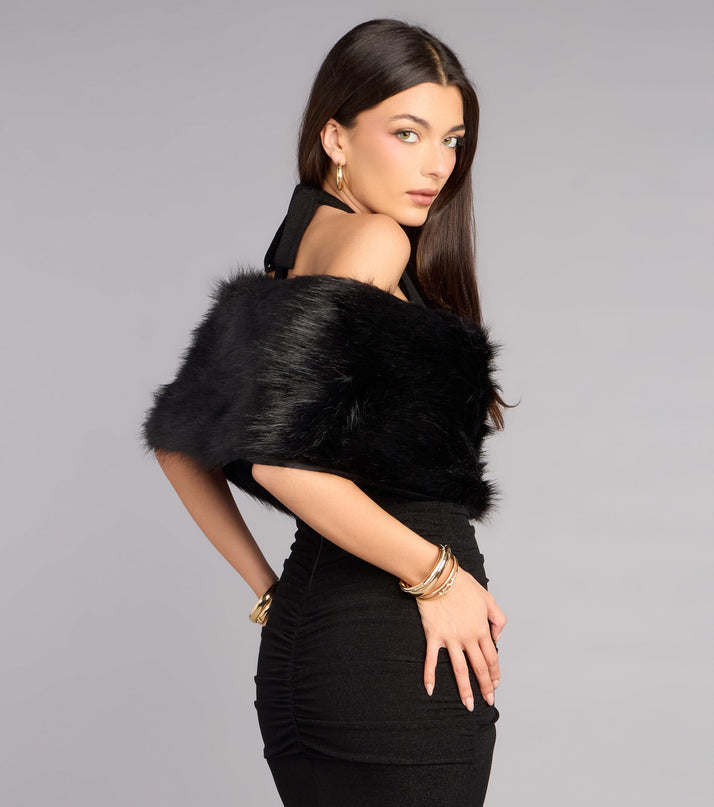 Ms. Diva Faux Fur Shawl