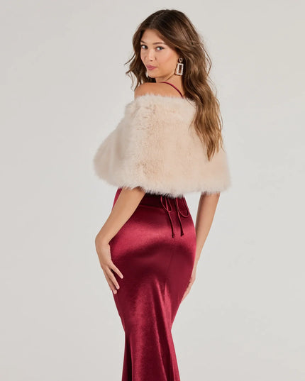 Endless Glam Faux Fur Shawl
