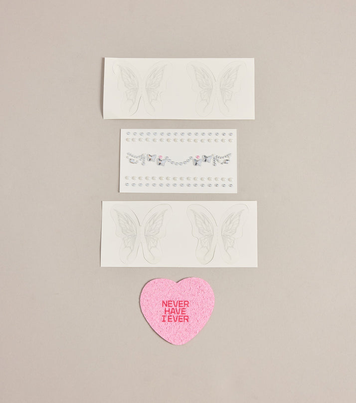 Starry Eyed Gem Stickers And Face Tattoos Set