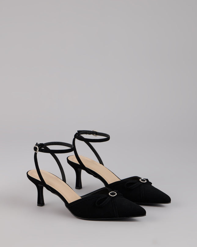 Sweet Point Kitten Bow Heels