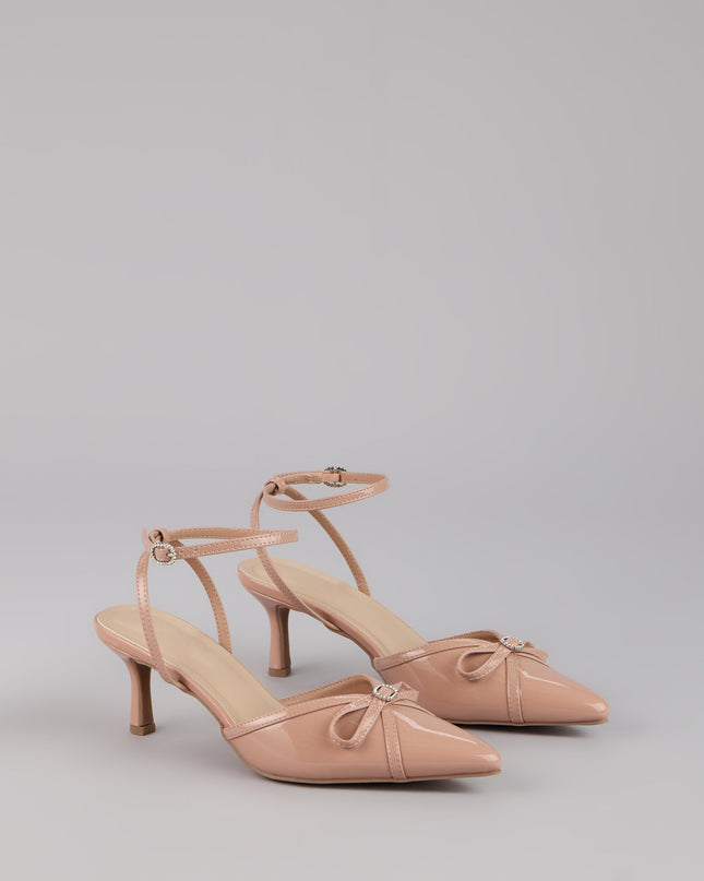 Sweet Point Kitten Bow Heels