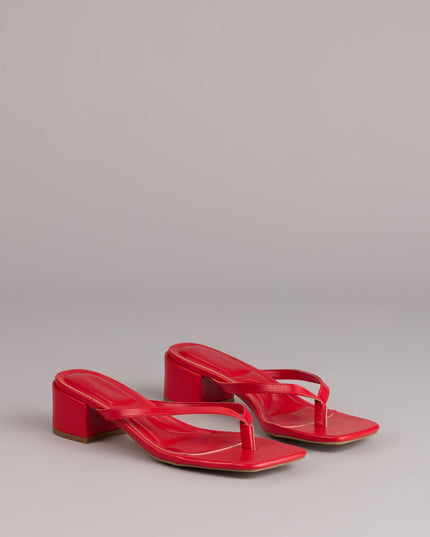 Easy Chic Thong Block Heels