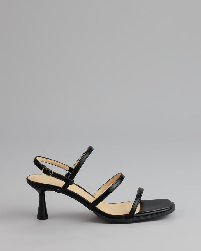 On Point Strappy Sling-Back Stiletto Heels