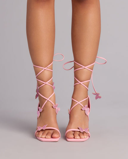 Flirty Extra Butterfly Stiletto Heels
