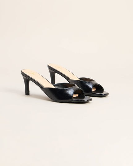 Coffee To Cocktails Peep Toe Mules