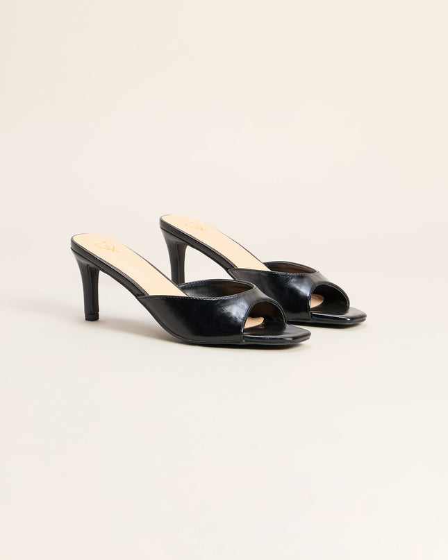 Coffee To Cocktails Peep Toe Mules