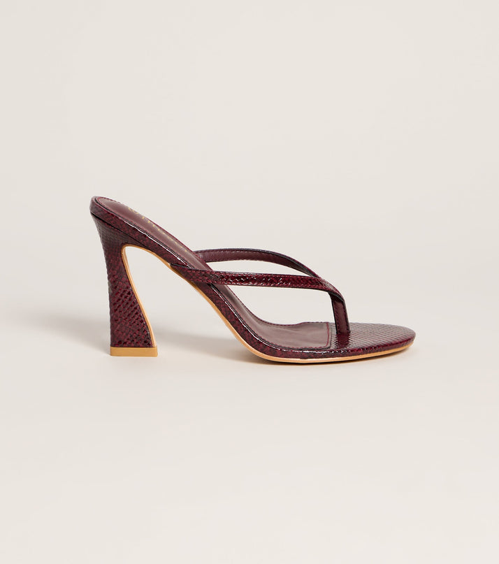 Venomous Intent Snake Thong Mules