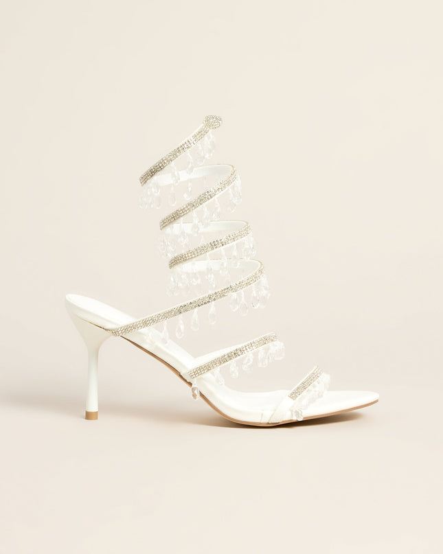 Dripping In Glam Beaded Spiral Stiletto Heels